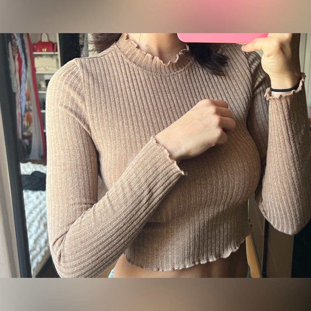 Cropped top longsleeve